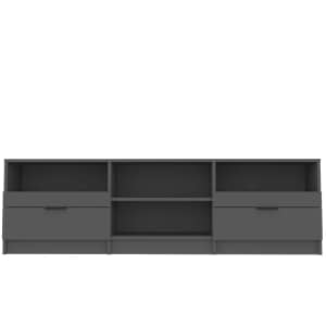 TV skříňka černá 150 x 33,5 x 45 cm kompozitní dřevo - obrázek 4
