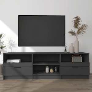 TV skříňka černá 150 x 33,5 x 45 cm kompozitní dřevo - obrázek 1