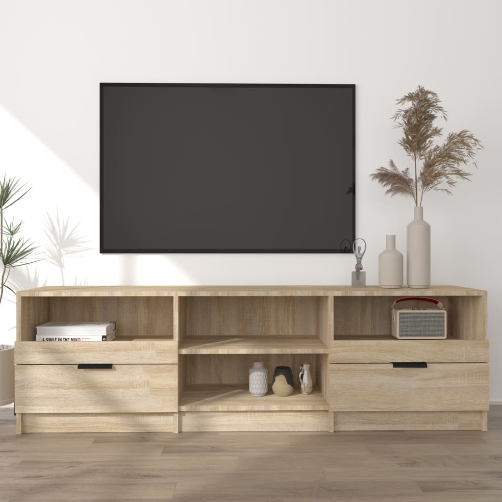 vidaXL Comodă TV, stejar sonoma, 150x33,5x45 cm, lemn prelucrat