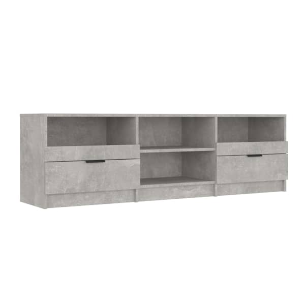 vidaXL telerikapp, betoonhall, 150x33,5x45 cm, tehispuit