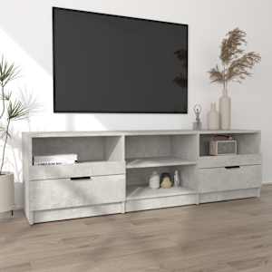 TV skříňka betonově šedá 150 x 33,5 x 45 cm kompozitní dřevo - obrázek 3
