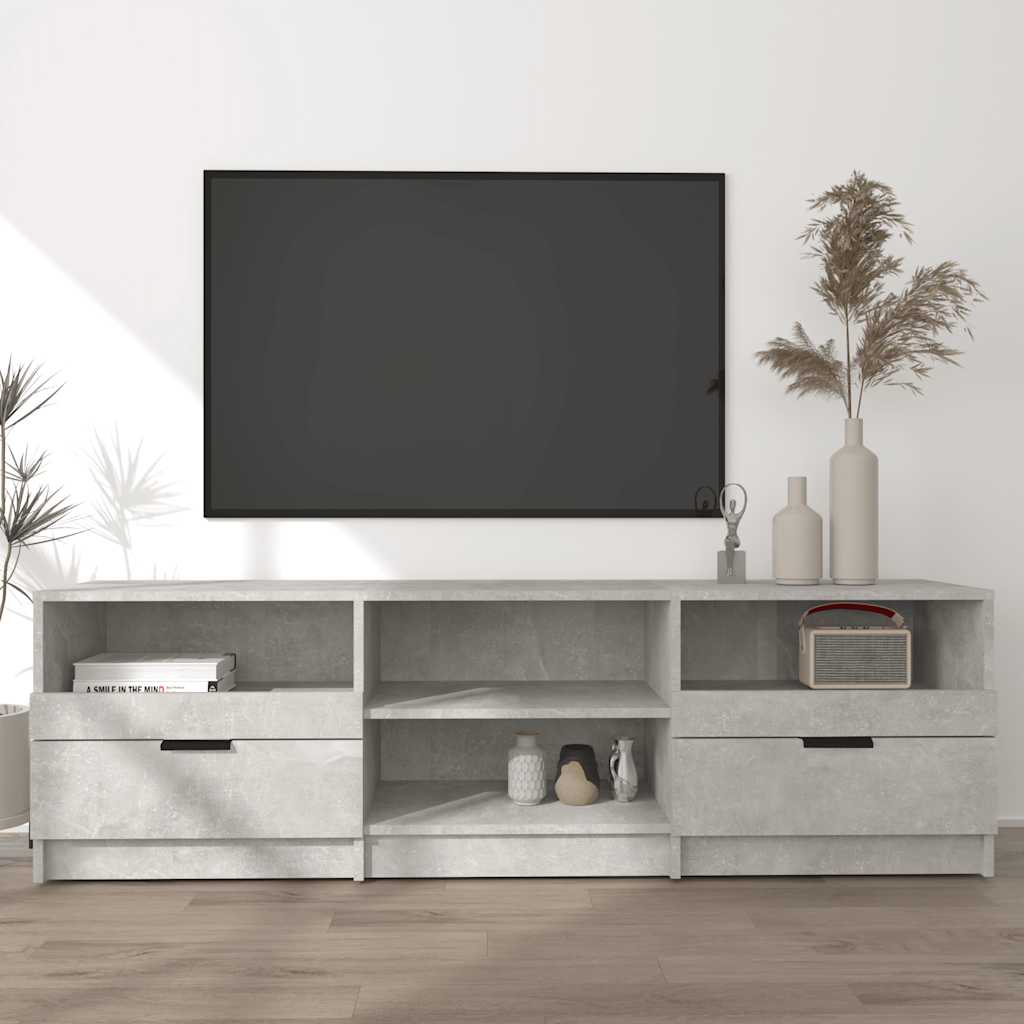 vidaXL Szafka pod telewizor, szaro�� betonu, 150x33,5x45 cm
