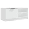 vidaXL telerikapp, valge, 80x35x36,5 cm, tehispuit