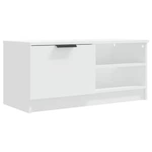 TV skříňka bílá 80 x 35 x 36,5 cm kompozitní dřevo - obrázek 2
