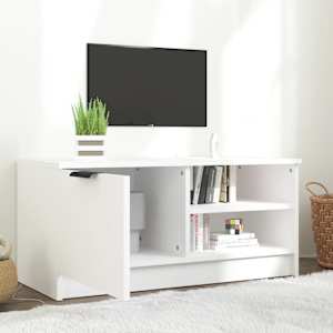 TV skříňka bílá 80 x 35 x 36,5 cm kompozitní dřevo - obrázek 3