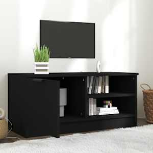 TV skříňka černá 80 x 35 x 36,5 cm kompozitní dřevo - obrázek 3