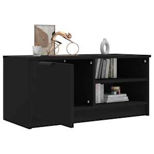 TV skříňka černá 80 x 35 x 36,5 cm kompozitní dřevo - obrázek 7