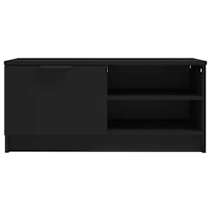 TV skříňka černá 80 x 35 x 36,5 cm kompozitní dřevo - obrázek 4