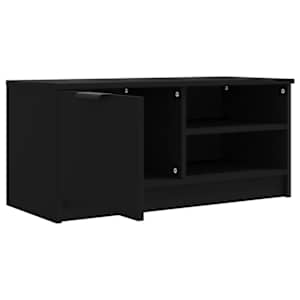 TV skříňka černá 80 x 35 x 36,5 cm kompozitní dřevo - obrázek 5
