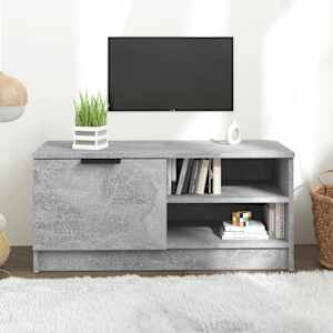 TV skříňka betonově šedá 80 x 35 x 36,5 cm kompozitní dřevo - obrázek 1