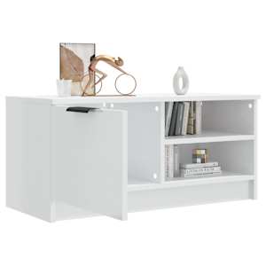TV skříňka bílá s vysokým leskem 80x35x36,5 cm kompozitní dřevo - obrázek 7