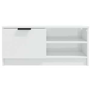 TV skříňka bílá s vysokým leskem 80x35x36,5 cm kompozitní dřevo - obrázek 4