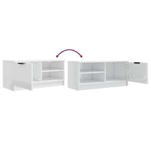 TV skříňka bílá s vysokým leskem 80x35x36,5 cm kompozitní dřevo - obrázek 8