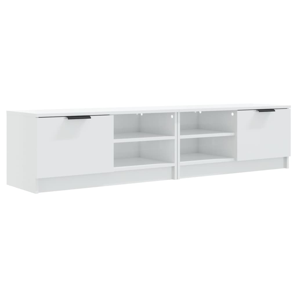 vidaXL TV skříňky 2 ks lesklé bílé 80 x 35 x 36,5 cm kompozitní dřevo
