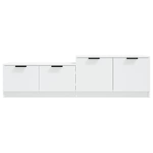 TV skříňka bílá 158,5 x 36 x 45 cm kompozitní dřevo - obrázek 5