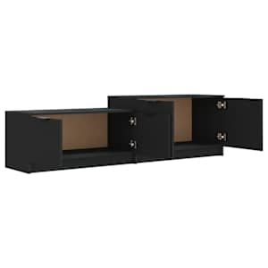TV skříňka černá 158,5 x 36 x 45 cm kompozitní dřevo - obrázek 6