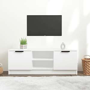 TV skříňka bílá 102 x 35 x 36,5 cm kompozitní dřevo - obrázek 1