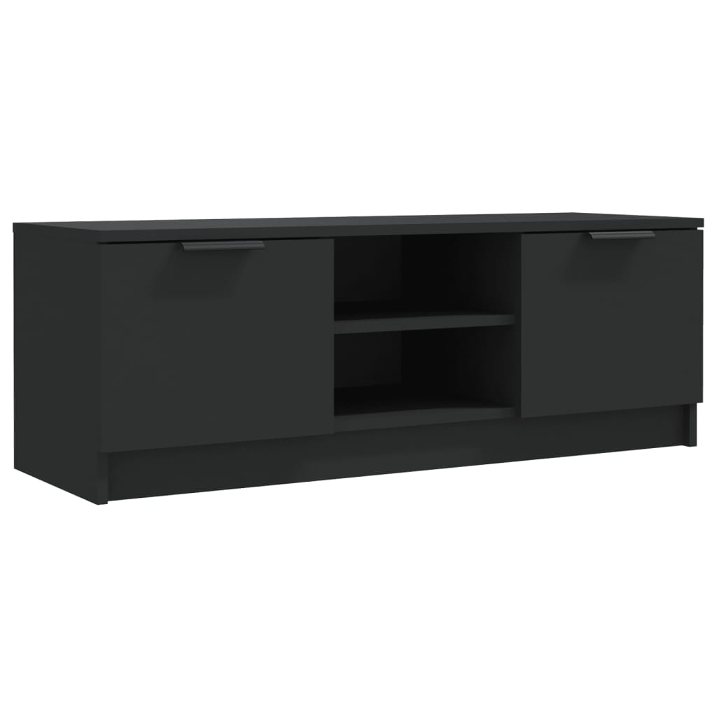  TV stolík čierny 102x35x36,5 cm spracované drevo