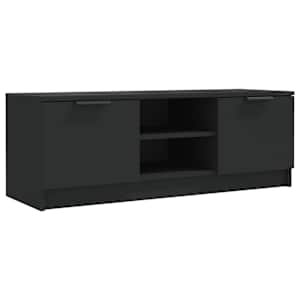 TV skříňka černá 102 x 35 x 36,5 cm kompozitní dřevo - obrázek 2