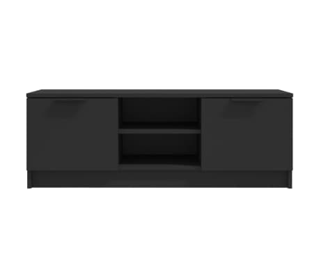 vidaXL TV-Schrank Schwarz 102x35x36,5 cm Holzwerkstoff