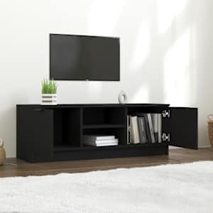 TV skříňka černá 102 x 35 x 36,5 cm kompozitní dřevo - obrázek 6