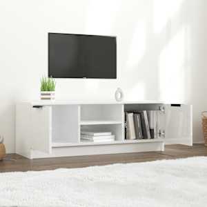 TV skříňka bílá vysoký lesk 102 x 35 x 36,5 cm kompozitní dřevo - obrázek 6