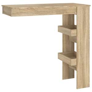 Nástěnný barový stolek sonoma 102x45x103,5 cm kompozitní dřevo - obrázek 2
