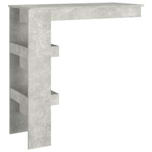 Nástěnný barový stolek betonově šedý 102 x 45 x 103,5 cm - obrázek 5