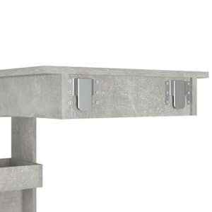 Nástěnný barový stolek betonově šedý 102 x 45 x 103,5 cm - obrázek 8