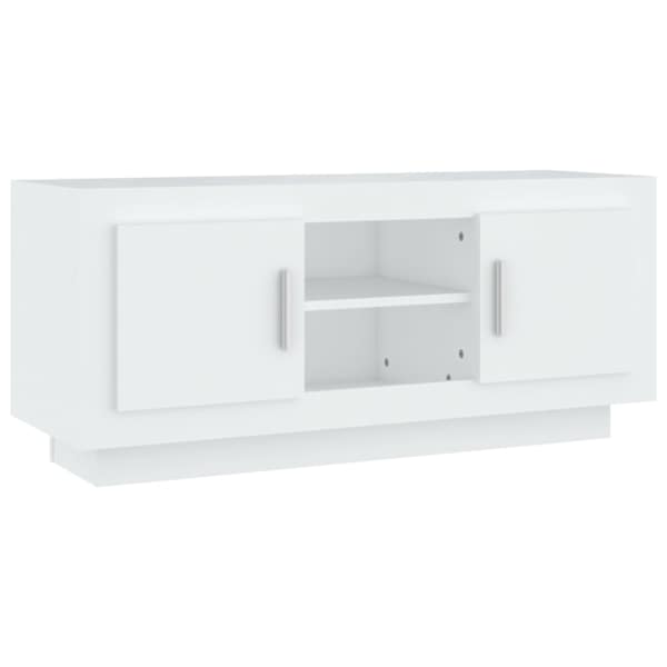 vidaXL telerikapp, valge, 102 x 35 x 45 cm, tehispuit