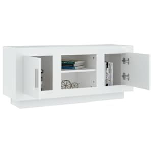 TV skříňka bílá 102 x 35 x 45 cm kompozitní dřevo - obrázek 4