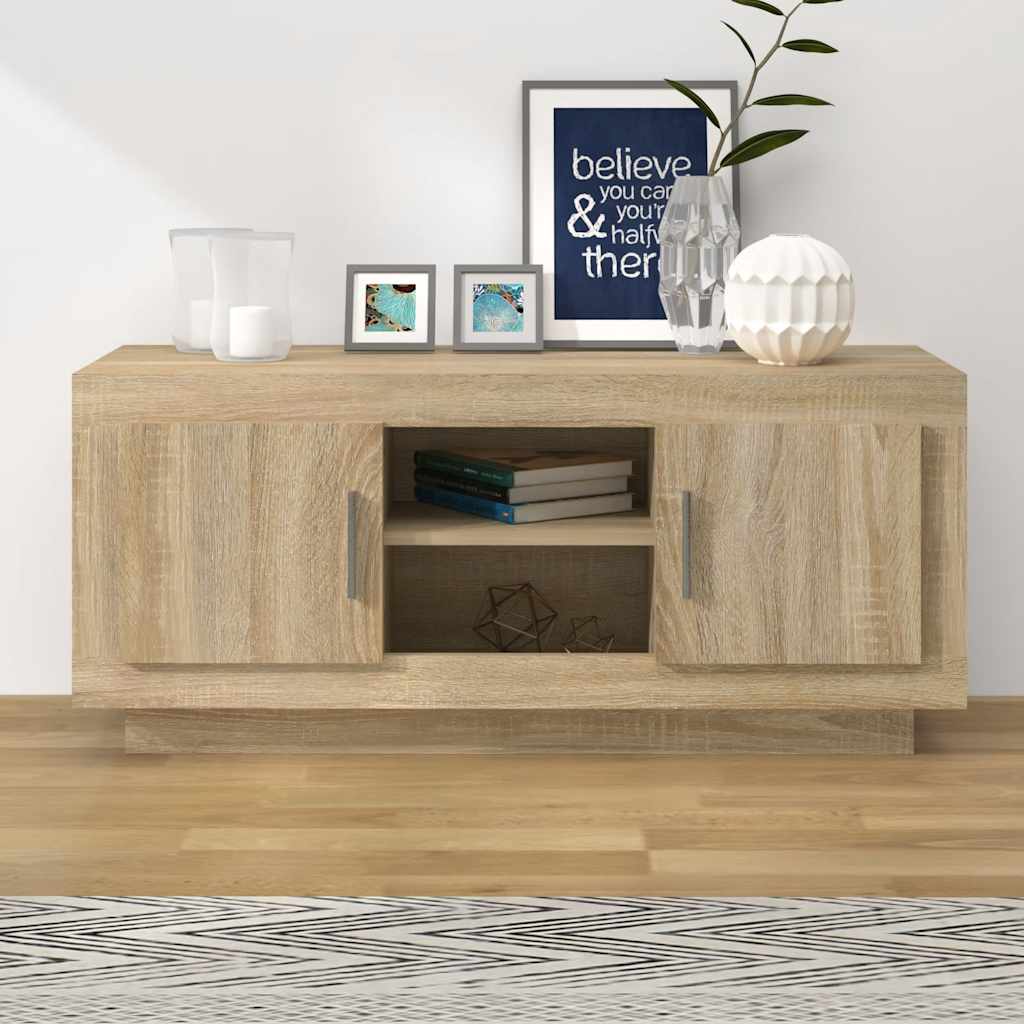vidaXL Szafka pod TV, db sonoma, 102x35x45 cm materia drewnopochodny