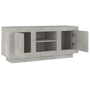 TV skříňka betonově šedá 102 x 35 x 45 cm kompozitní dřevo - obrázek 7