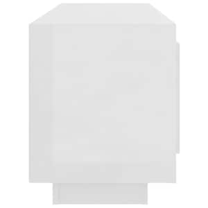 TV skříňka bílá s vysokým leskem 102x35x45 cm kompozitní dřevo - obrázek 6