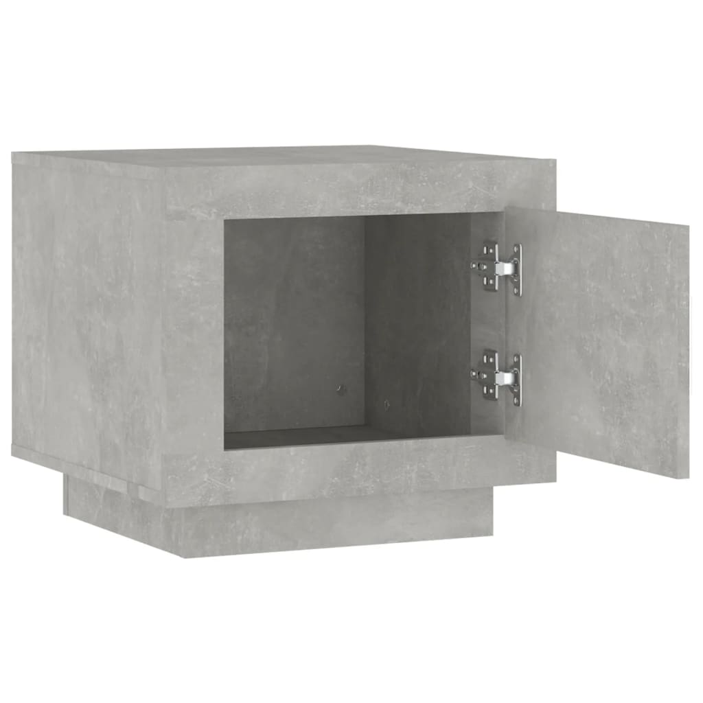  Konferenčný stolík betónový sivý 51x50x45 cm spracované drevo