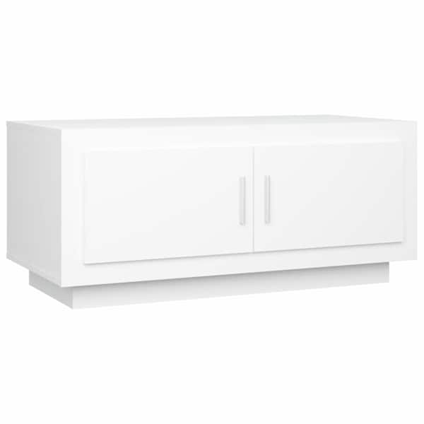 vidaXL kohvilaud, valge, 102x50x45 cm, tehispuit