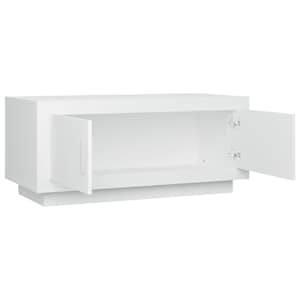Konferenční stolek bílý 102 x 50 x 45 cm kompozitní dřevo - obrázek 4
