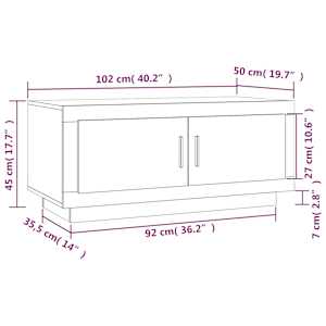 Konferenční stolek černý 102 x 50 x 45 cm kompozitní dřevo - obrázek 8