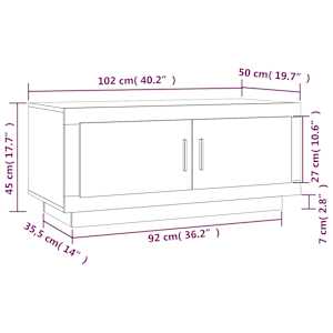 Konferenční stolek betonově šedý 102x50x45 cm kompozitní dřevo - obrázek 8