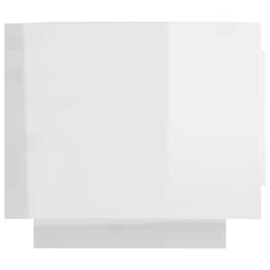 Konferenční stolek lesklý bílý 102x50x45 cm kompozitní dřevo - obrázek 4