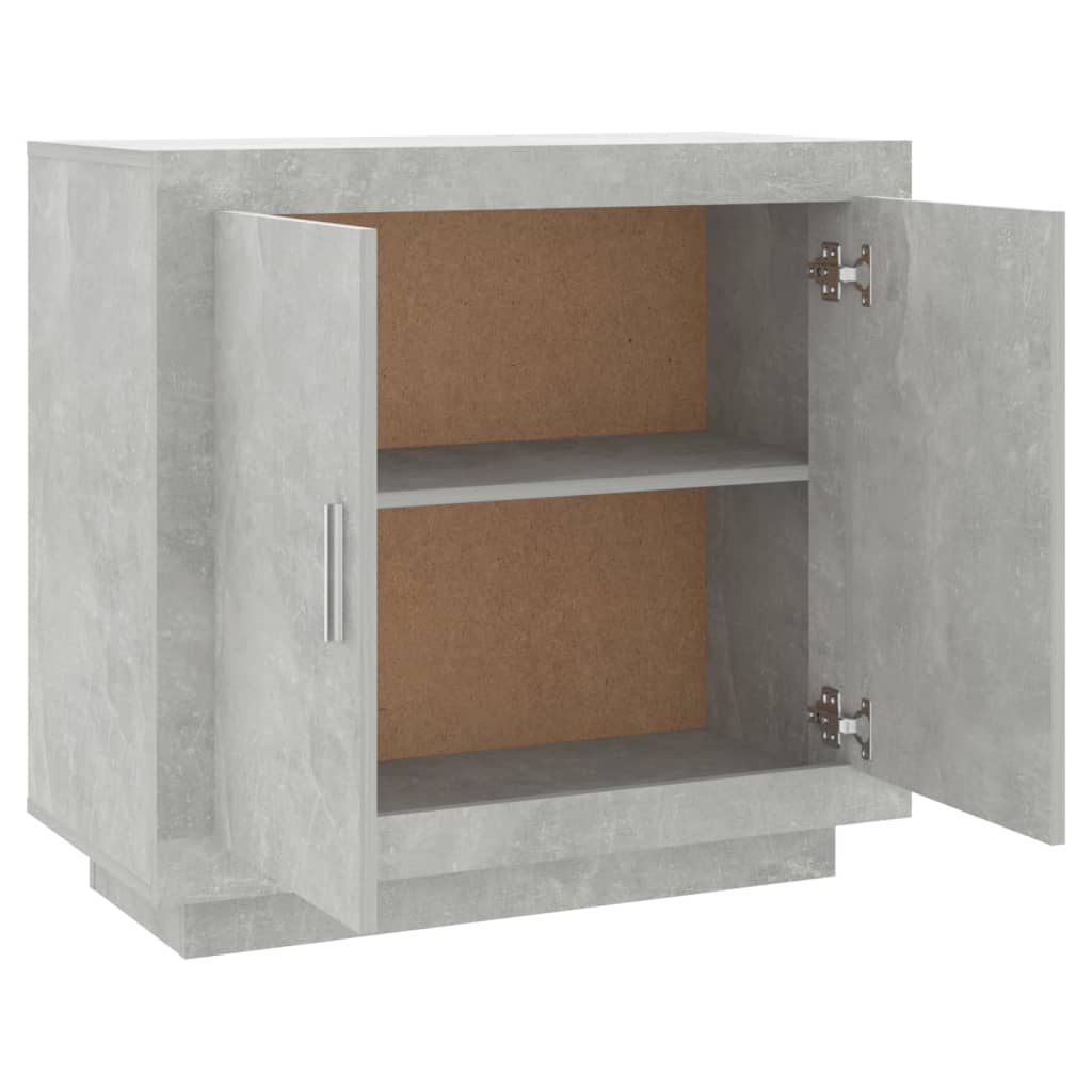 Příborník betonově šedý 80 x 40 x 75 cm kompozitní dřevo