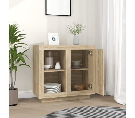 vidaXL Sideboard Sonoma-Eiche 80x40x75 cm