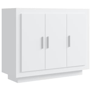 vidaXL puhvetkapp valge 92x35x75 cm, tehispuit