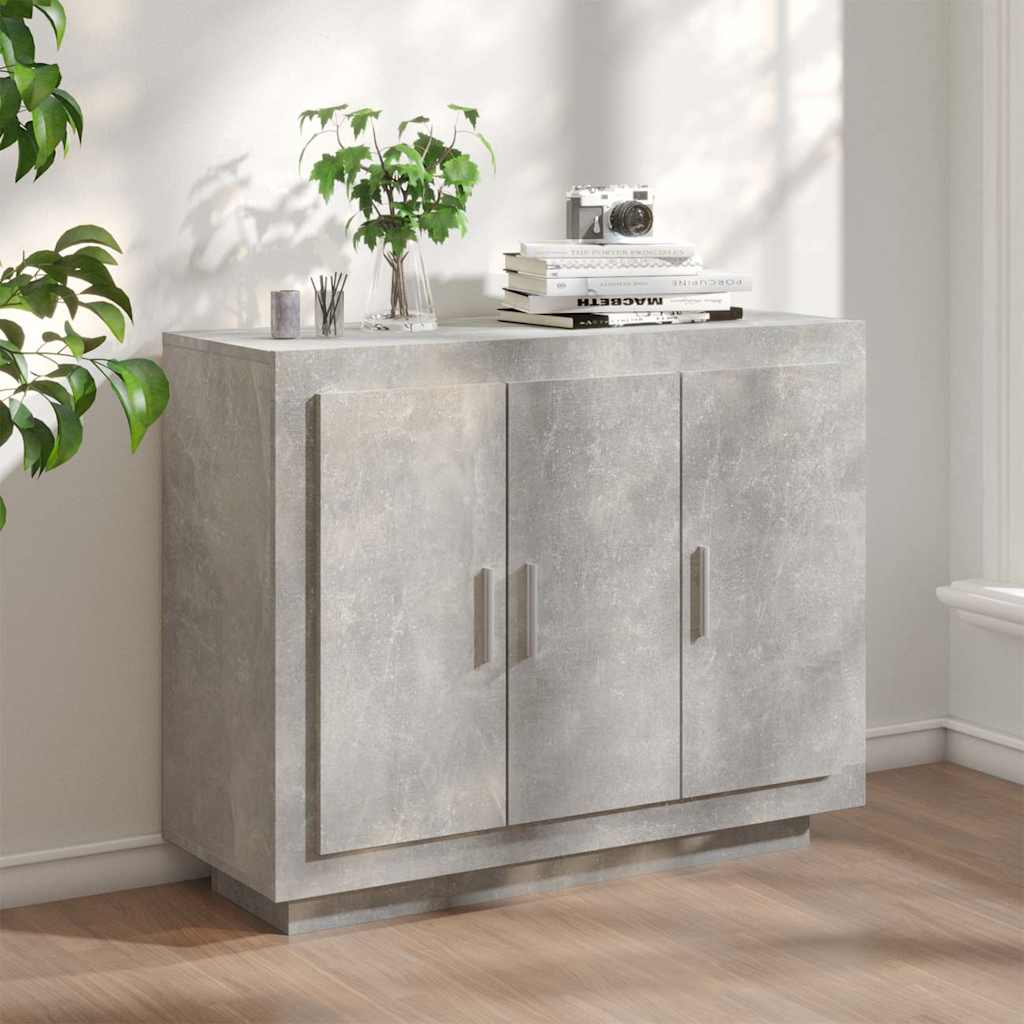 vidaXL Szafka, szaro�� betonu, 92x35x75 cm, materia� drewnopochodny