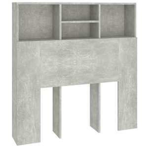 Čelo postele s úložným prostorem betonově šedé 100x19x103,5 cm - obrázek 2