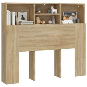 Čelo postele s úložným prostorem dub sonoma 120 x 19 x 103,5 cm - obrázek 4