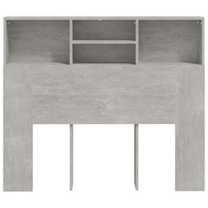 Čelo postele s úložným prostorem betonově šedé 120x19x103,5 cm - obrázek 5