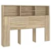 vidaXL peatsiga kapp Sonoma tamm 140 x 19 x 103,5 cm