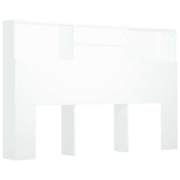 vidaXL voodipeatsi kapp valge 160x19x103,5 cm