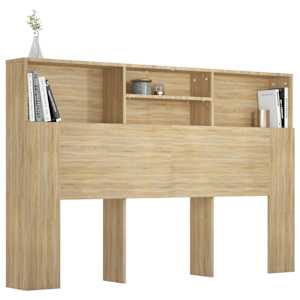 Čelo postele s úložným prostorem dub sonoma 160 x 19 x 103,5 cm - obrázek 4